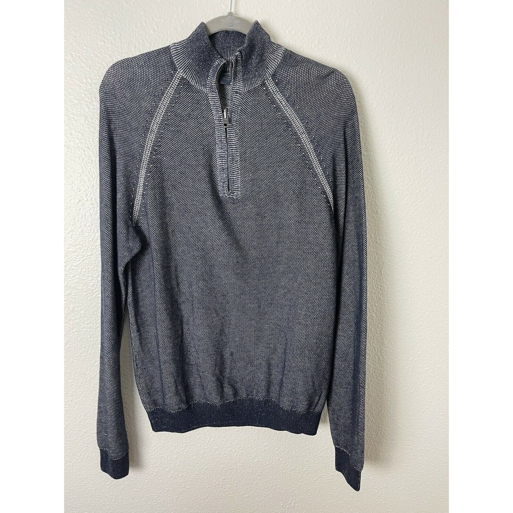 Tailor Vintage Mens Zip Up Size Medium M Blue Long Sleeve NWOT‎